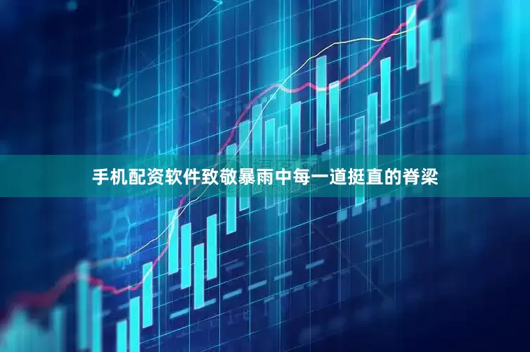 手机配资软件致敬暴雨中每一道挺直的脊梁